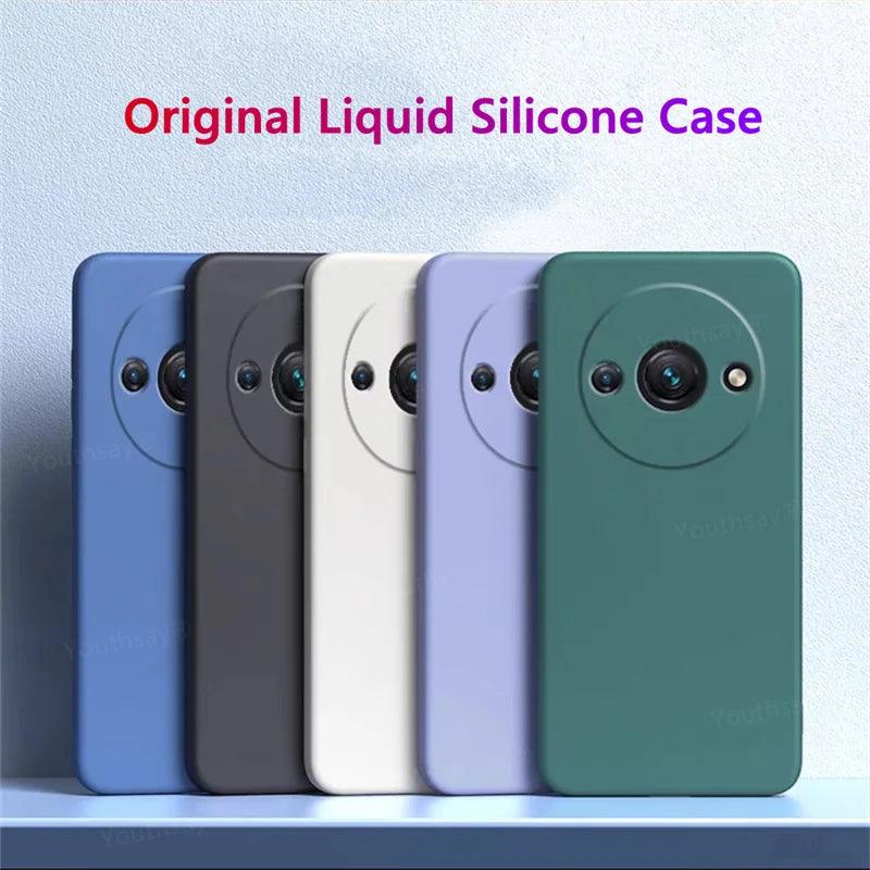 For Redmi A3 Case Cover For Xiaomi Redmi A3 Funda Coque Soft Original Liquid Silicone Protective Phone Case Redmi A3 - petguardiansupplies