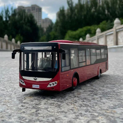 1:42 bus E12 new energy ZK1628 low floor alloy simulation car model bus+small gift - petguardiansupplies