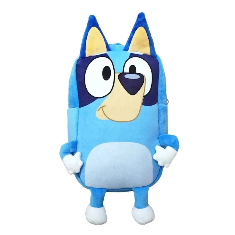 Bluey Family Cosplay Kindergarten Child Cartoon School Bag Bluebin Dog Backpack Kawaii Bluey Orange Dog Children's Backpack Toys - petguardiansupplies