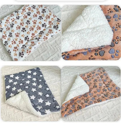 Flannel Pet Sleeping Mat Dog Bed Cat Litter Puppy Bed Dog Sofa Lovely Mattress Cushion for Small Large Dog Blanket Pet Supplies - petguardiansupplies