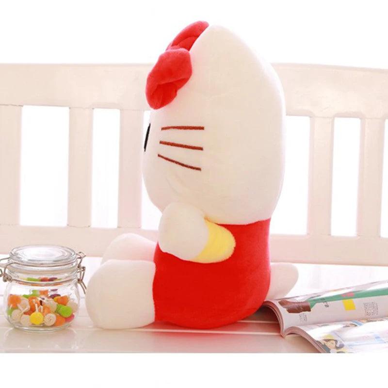 18CM Kawaii Hello Kitty Plush Toy Plushie Doll Stuffed Cushion KT Cats Cartoon Model Pillow Home Decor Girl Birthday Gift Toys - petguardiansupplies