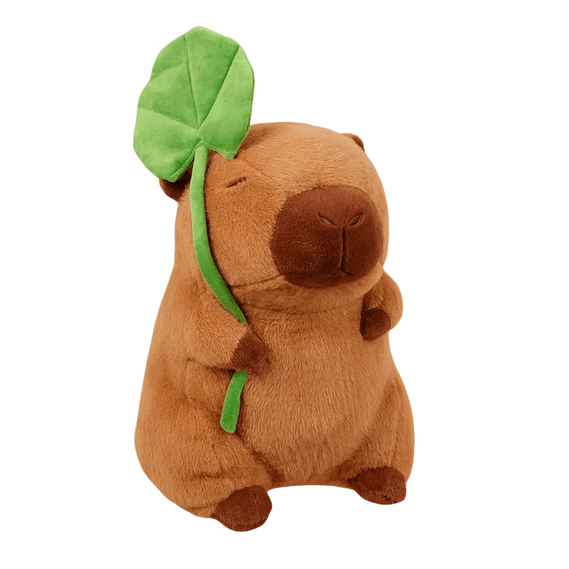 Lotus leaf Capybara Plush Toy Turtle Oyster Bee Bckpack Capibara Cosplay Unicorn Dinosaur Boba Bread Ring Decor Stuffed Animals - petguardiansupplies