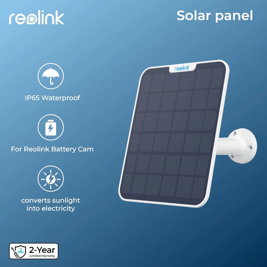 Reolink Solar Panel with 4m cable for Reolink rechargeable battery cameras Solar Panel for Argus 3 Pro/Argus PT/Trackmix/Duo 2 - petguardiansupplies