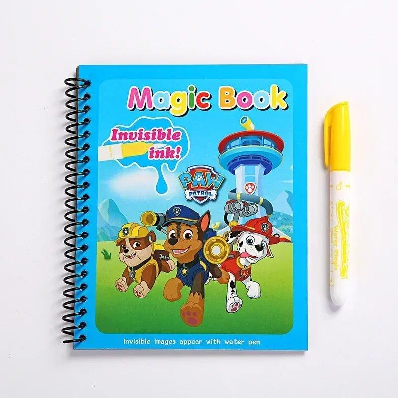 Original Paw Patrol Toys Graffiti Water Painting Drawing Magic Book Marshall Skye Chase Kids Toy Boys Girls Christmas Gift - petguardiansupplies