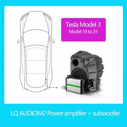 For Tesla Model 3 Y 3P LQ AUDIO Amplifier B2 Central Console Tweeter Speaker Plug and Play High-frequency Sound Subwoofer - petguardiansupplies