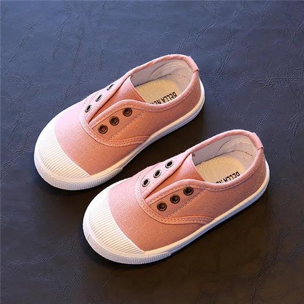 New Spring Summer Kids Shoes For Boys Girls Insole 13.5-18CM Candy Color Children Casual Canvas Sneakers Soft Fashion Sneakers - petguardiansupplies