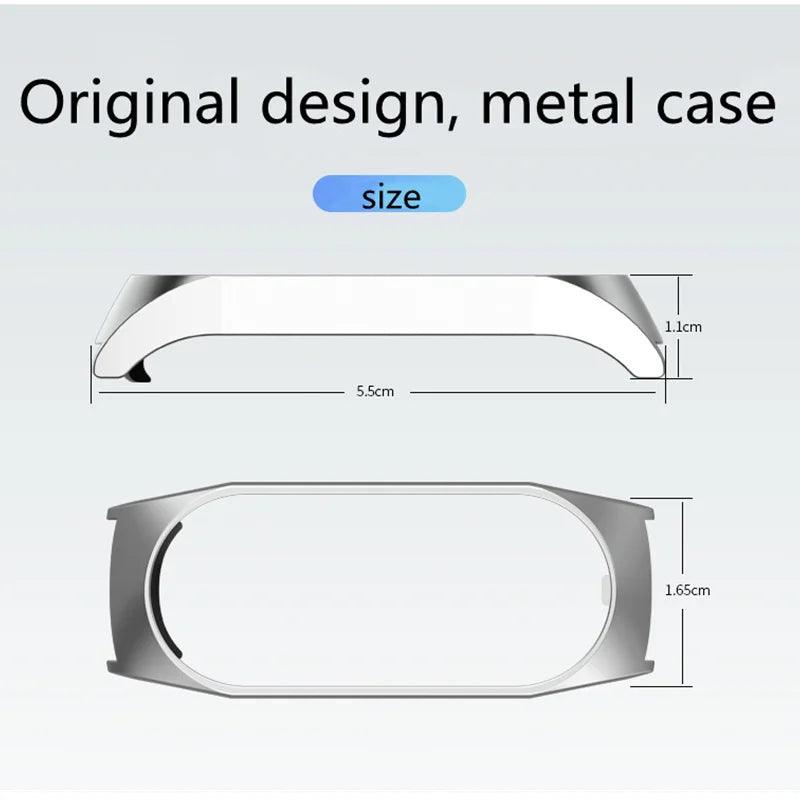 Metal Strap bracelet for Xiaomi mi band 7 6 5 3 4 strap Stainless Steel MiBand 4 Smart Wrist Strap for xiao mi miband 4 3 straps - petguardiansupplies