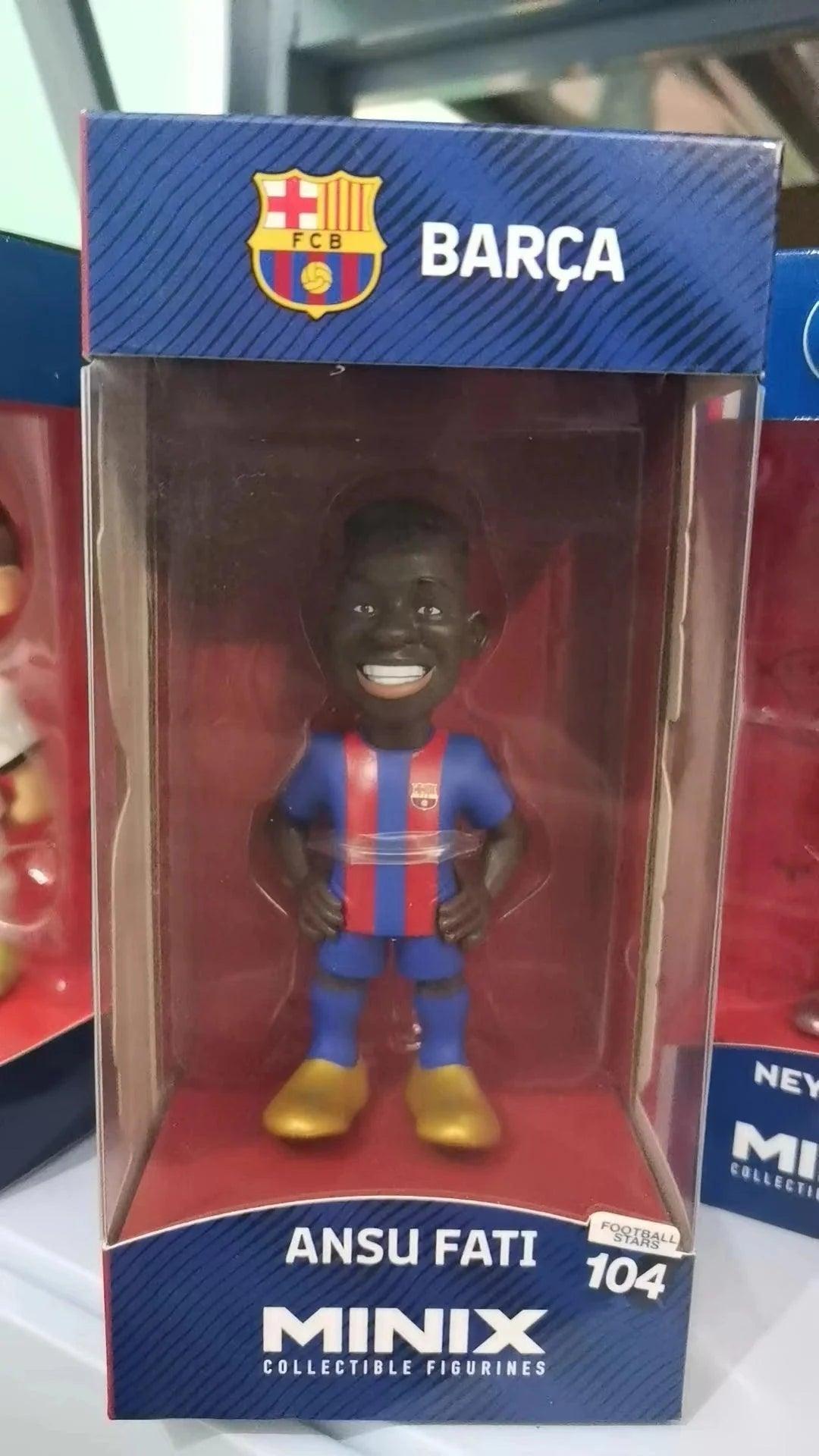 Minix Football Star Figures International Giant Club Football Star Series Messi Neymar Fati Suarez Mbappe Collectible Figurines - petguardiansupplies