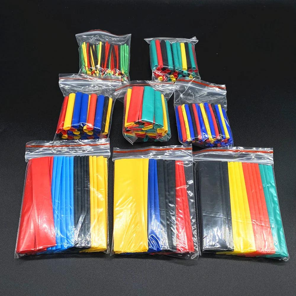 127-750pcs Heat-shrink Tubing Thermoresistant Tube Heat Shrink Wrapping Kit Electrical Connection Wire Cable Insulation Sleeving - petguardiansupplies