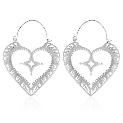 Sacred Heart Hoop Earrings-2