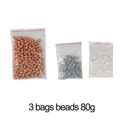 ZhangJi Shower Head Replacement Filter Anion Mineral Beads Stones Balls for Bathroom Purifying Water 3 Kinds Diameter 5-6mm - petguardiansupplies