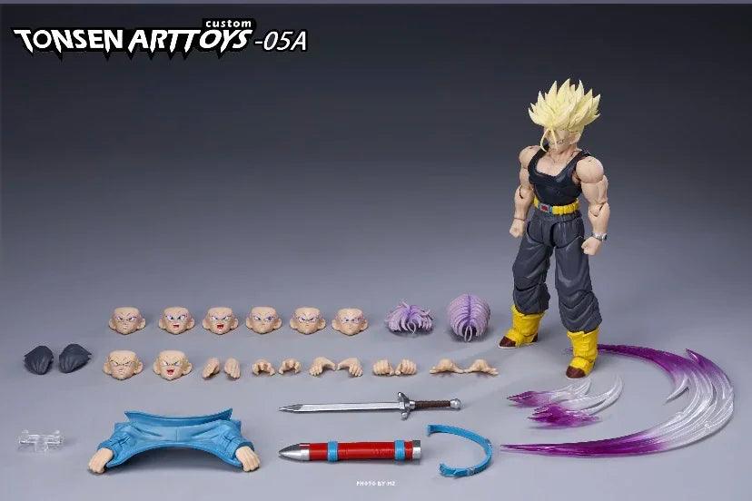 Tonsenarttoys Dragon Ball SHF Trunks Super Saiyan SSJ SSJ2 Majin Buu Kid Buutenks Accessories Anime Action Figures Gift Toys - petguardiansupplies