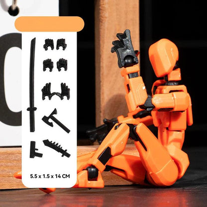 Lucky 13 Figure Toys Dummy 3D Printed Movable Shapeshift Robot Action Figuras DIY Mannequin Decompression Toys For Boy Gifts - petguardiansupplies