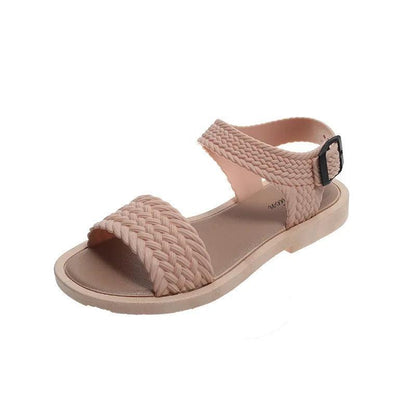 Fashionable Versatile Women's Sandals Roman Style Flat Bottom Anti-slip Summer New Arrival Perfect For Vacation Beach Wear - petguardiansupplies