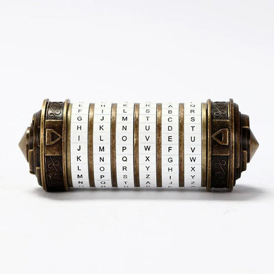 Novelty Cryptex Da Vinci Code Lock With Hidden Compartment Valentine's Day Interesting Romantic Birthday Gifts for Her - petguardiansupplies