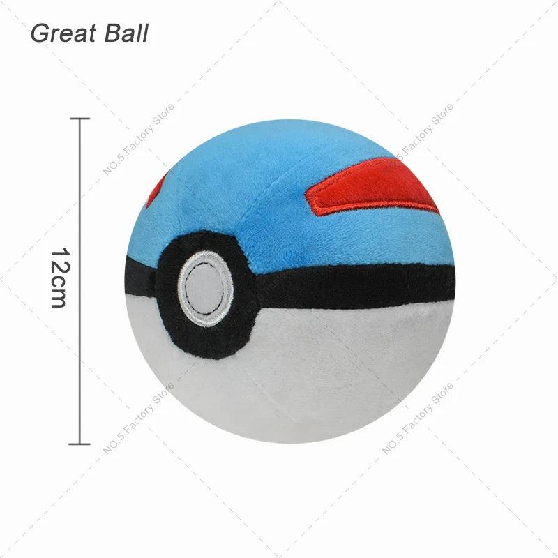 9Styles Pokemon Plush Pokeball Stuffed Toy Master Ball Poke Ball Great Ball Beast Ball Dusk Ball Hisuian Ultra Ball Peluche Doll - petguardiansupplies