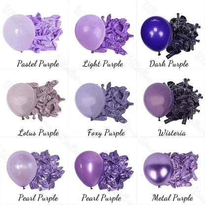 10/30/50Pcs Purple Latex Balloons Pastel Lilac Lavender Light Purple Lotus Balloons for Wedding Baby Shower Birthday Party Decor - petguardiansupplies