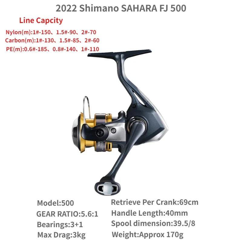 2022 Shimano SAHARA FJ 500 1000 C2000S C2000SHG 2500 2500SHG C3000 C3000DH 4000 4000XG C5000XG Spinning Fishing Saltwater - petguardiansupplies