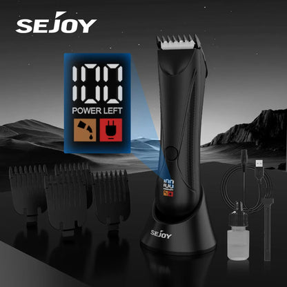 Rechargeable Electric Hair Clipper - Men's Facial Beard Body Grooming Kit - petguardiansupplies