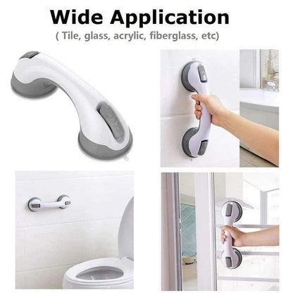 New Shower Handle Grab Bars Ultra Grip Dual Locking Safety Suction Cups Helping Handle Anti Slip Support for Toilet Bathroom - petguardiansupplies