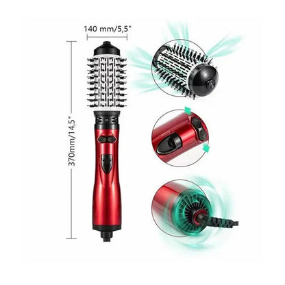 3-In-1 Hot Air Styler And Dryer Rotating Hair Straightener Brush - petguardiansupplies