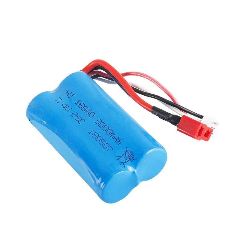 Battery For Wltoys 144001 A959-B A969-B A979-B K929-B 12428 12423 10428 RC Car Spare Parts 18650 2S 7.4V 3000mah lipo Battery - petguardiansupplies