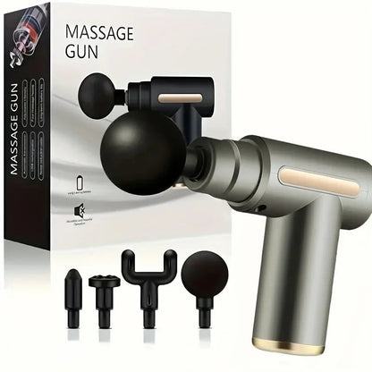 Handheld Percussion Massager Fascial Gun Muscle Massage Deep Tissue Body Back and Neck Leg Therapy Tool - petguardiansupplies