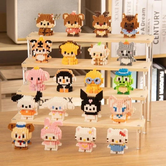 Building Blocks Kuromi Anime Figure Melody Cartoon Kids Toys Blocks for Lego Cute Hello Kitty Particles Assembled Blocks - petguardiansupplies