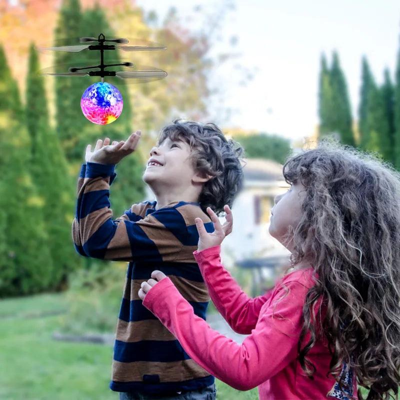 Led Light Suspension Crystal Ball Infrared Induction RC Gesture Control Colorful Glowing Toys Unique Gift for Kids JM888 - petguardiansupplies