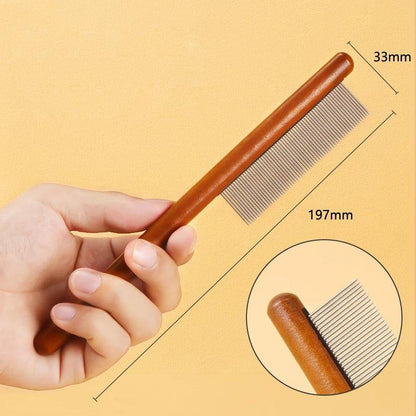 Pet Flea Comb Cat Dog Comb for Fleas Ticks Removal Tools Stainless Steel Grooming Brush For Matted Long Short Hair Pets Products - petguardiansupplies