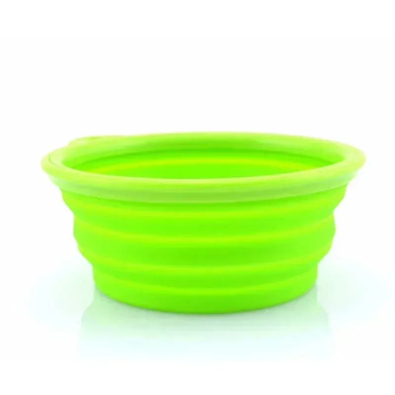 1000/350ml Solid Color Foldable Dog Bowl Food Container Collapsible Dog Bowl Water Dish Feeder Portable Water Bowl for Pet Cats - petguardiansupplies