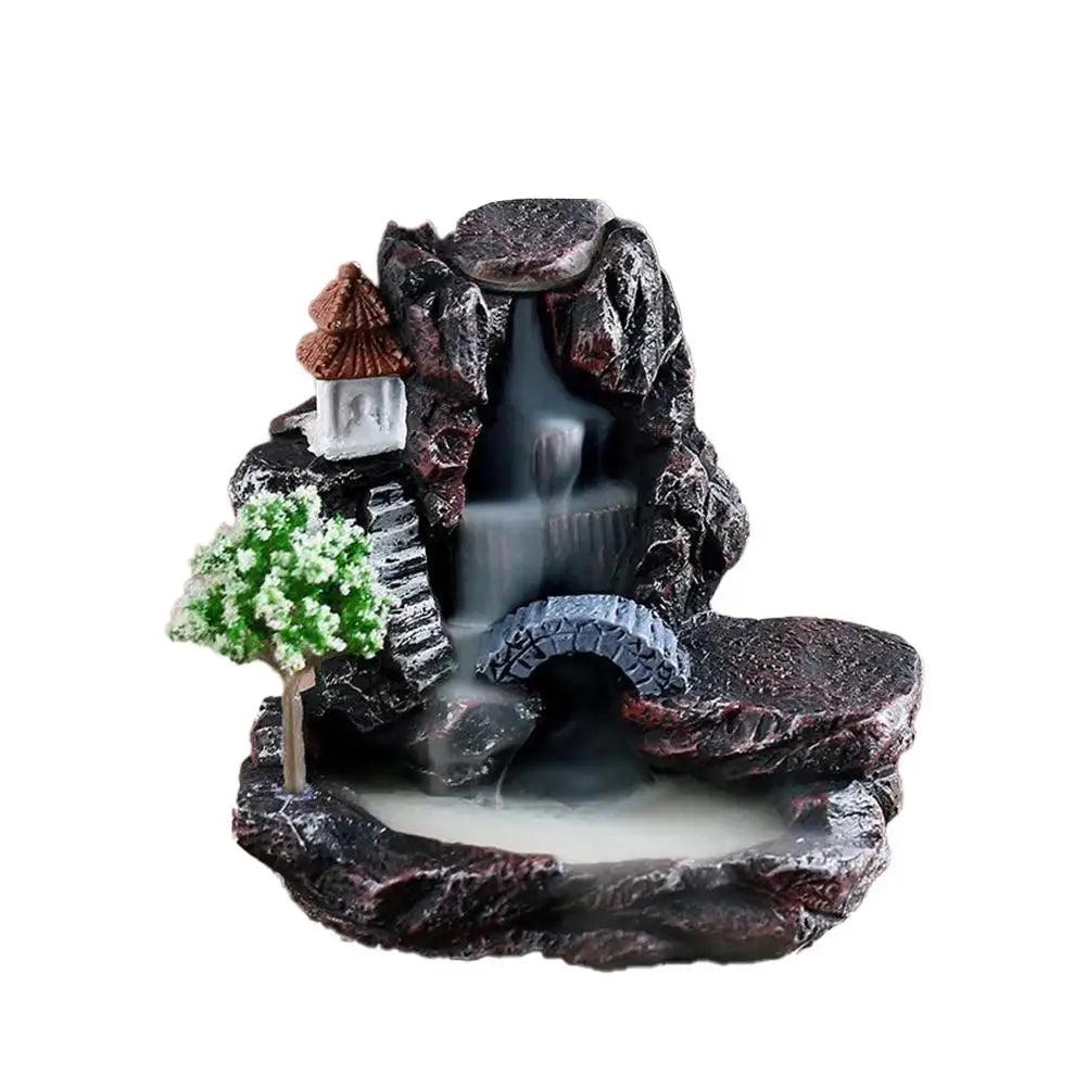 Creative Home Decorations Windproof Backflow Incense Burner Desktop Ornaments Indoor Incense Fountain&Candlestick - petguardiansupplies