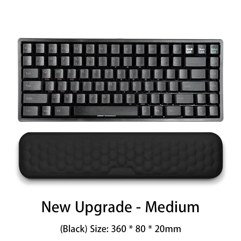 Keyboard mouse wrist rest ergonomic office typing protect relax wrist memory foam mouse pad computer notebook mouse pad - petguardiansupplies