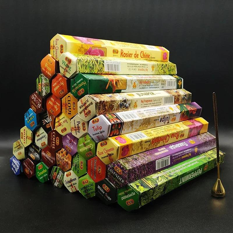 T Fragrances India Incense Stick Handmade Aromatherapy Sticks 20 Sticks Per Box Sandalwood Lavender Meditation Incenses - petguardiansupplies