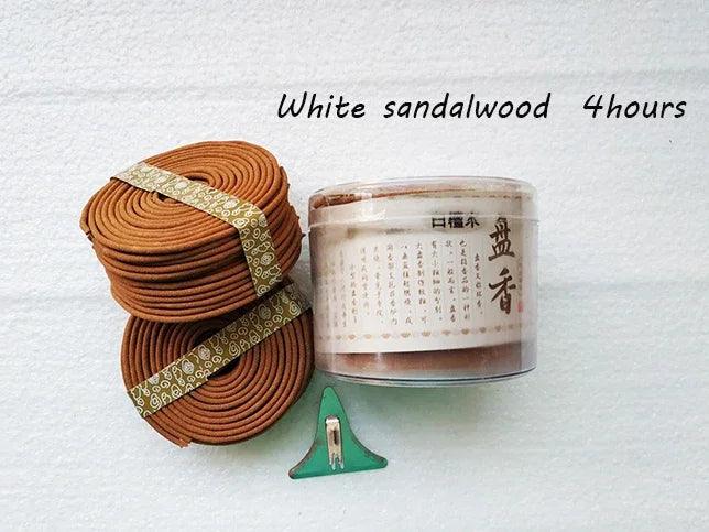 Y 48pcs/box Natural Coil Incense Aromatherapy Fragrance Indoors Indian Buddhist Sandalwood Incense Without Censer Home Fragrance - petguardiansupplies