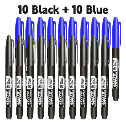 Permanent Marker Pen Drawing Markers Black Blue Red Waterproof Ink Sketch Pens Stationery Art School Supplies For Glass Metal - petguardiansupplies