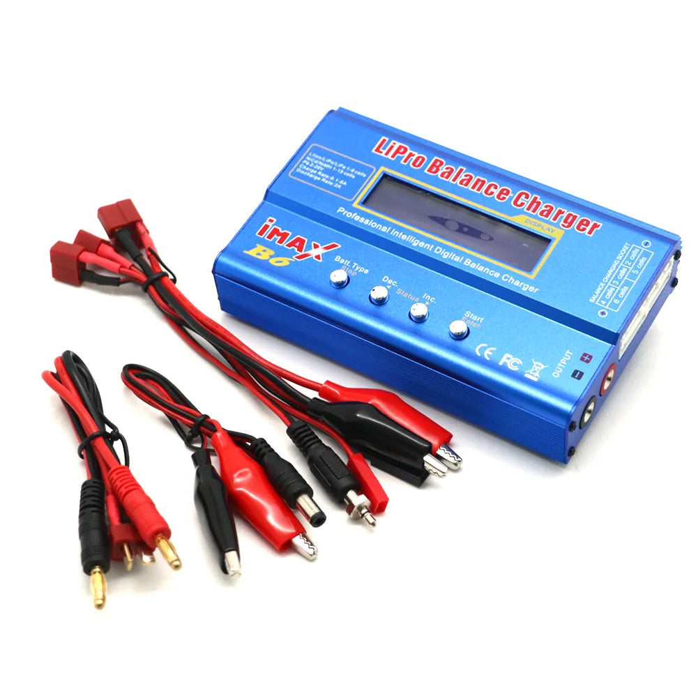 IMAX B6 80W Battery Charger Lipo NiMh Li-ion Ni-Cd Digital Lipro Balance Charger Discharger + AC Power 12V 5A Adapter For Rc Car - petguardiansupplies