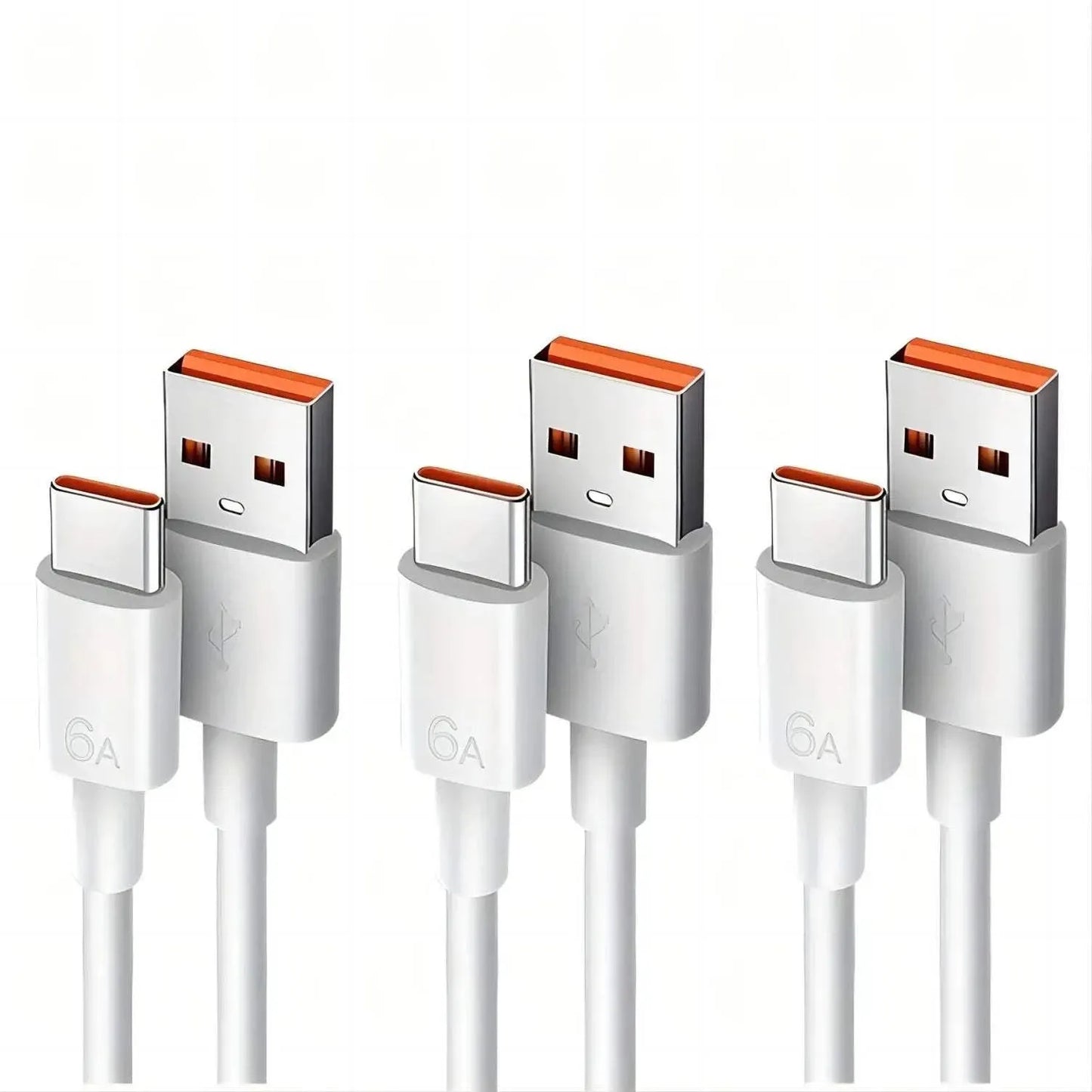 1M/3FT USB A to Type C Fast Charging Cable for Phone Tablet PC - 3 Pack - petguardiansupplies