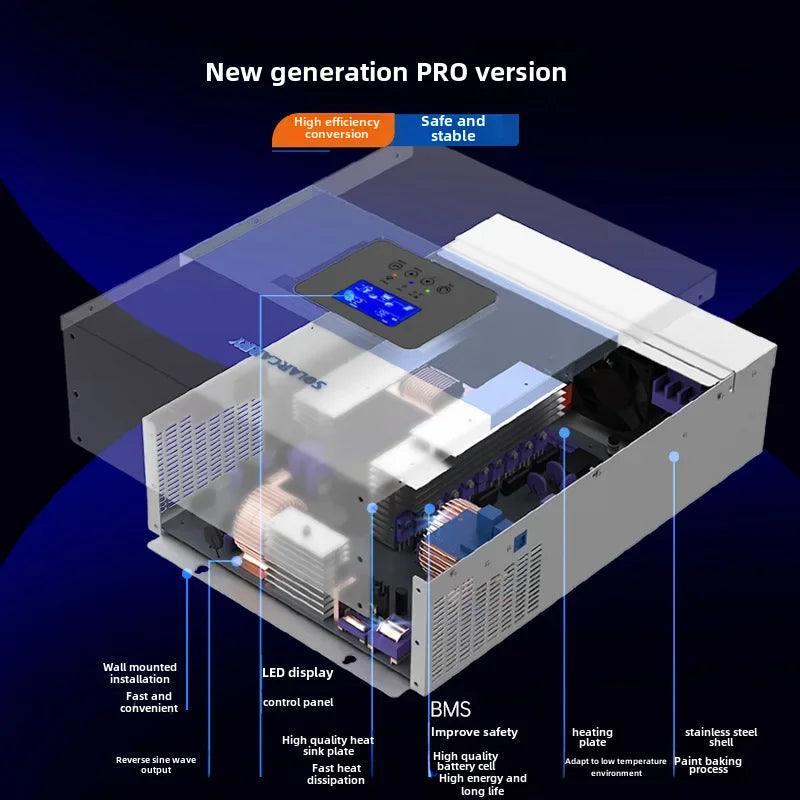 Pure Sine Wave Off-grid Inverter 5.5kW Home Solar Inverter 48v Hybrid Manufacturer Off-grid Renewable Energy System - petguardiansupplies