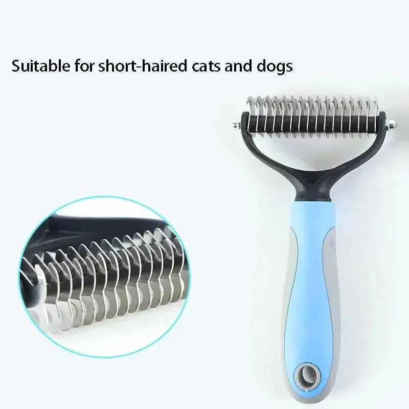 The Best Pet Grooming Brush Dog Brush Double-Sided Hair Removal Comb And Hair Removal Tool Used To Remove Mats And Tangles - petguardiansupplies