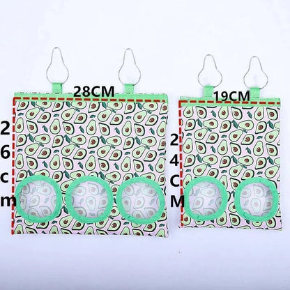 2/3 Holes Hanging Hay Bag for Bunny Guinea Pigs Small Animal Feeder Rabbit Food Dispensers Bag Cage Accessories Pet Feeding Bag - petguardiansupplies