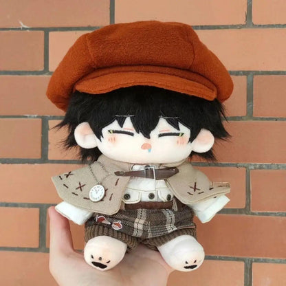 20cm Edogawa Rampo Cotton Stuffed Doll Toys Anime Bungou Stray Dogs Ranpo Cute Detective Suit Dress-up Plush Puppet Gift for Fan - petguardiansupplies