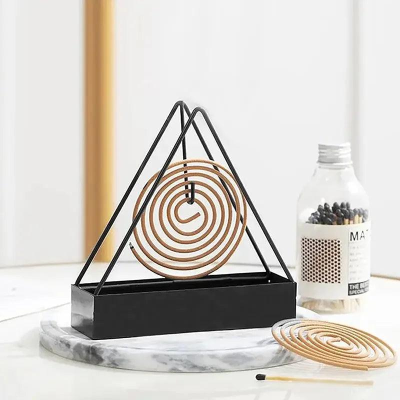 1/2PCS Iron Mosquito Coil Incense Burner Frame Modern Repellent Incense Rack for Household Bedroom Patio - petguardiansupplies