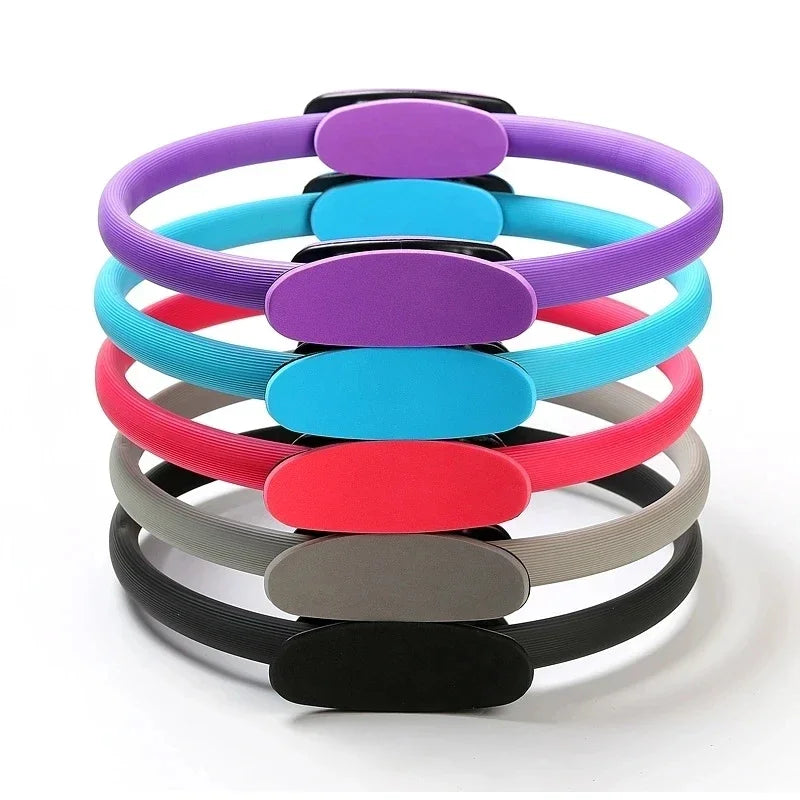 Yoga Fitness Ring Circle Pilates Women Girl Exercise Home Resistance Elasticity Yoga Ring Circle Gym Workout Pilates Accessories - petguardiansupplies