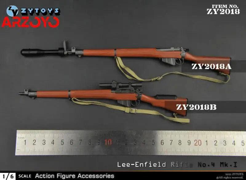 ZYTOYS ZY2015-ZY2019 1/6 Sniper Rifle 98K Type 99 M1 Garand NO4MKI M1891 Gun Model Scene Props Fit 12'' Soldier Action Figure - petguardiansupplies