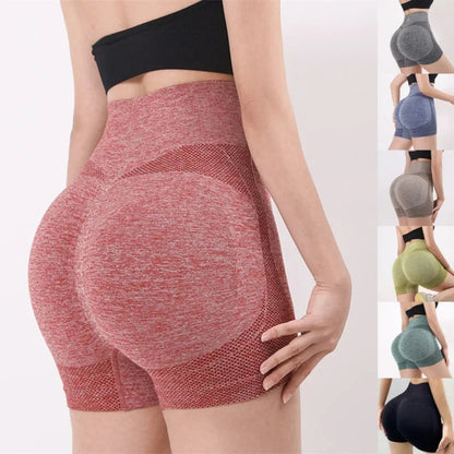 Women Yoga Shorts High Waist Workout Shorts Fitness Yoga Gym Running Short Pants Sportswear - petguardiansupplies