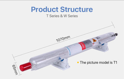 Cloudray Reci W2/T2 90W-100W CO2 Laser Tube Wooden Box Packing Dia. 80mm/65mm CO2 Laser Engraving Cutting Machine S2 Z2 - petguardiansupplies