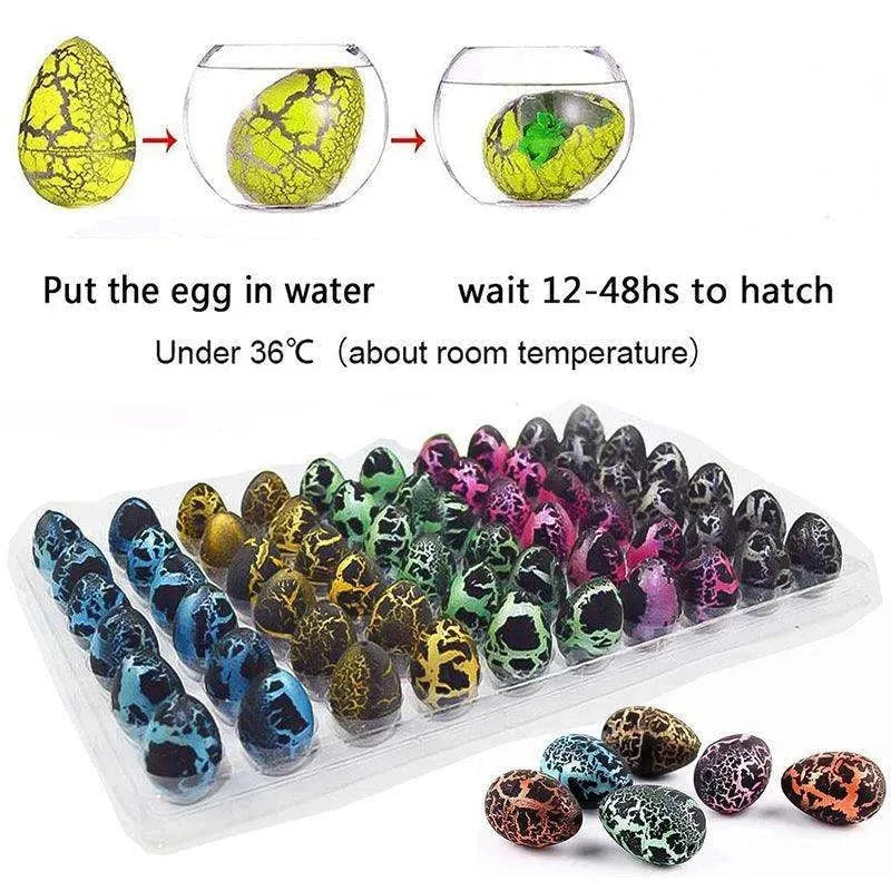 10pcs/set Magic Dinosaur Eggs Hatching in Water Growing Dinosaur Egg Animal Breeding Educational Toys for Children Kids Gifts - petguardiansupplies