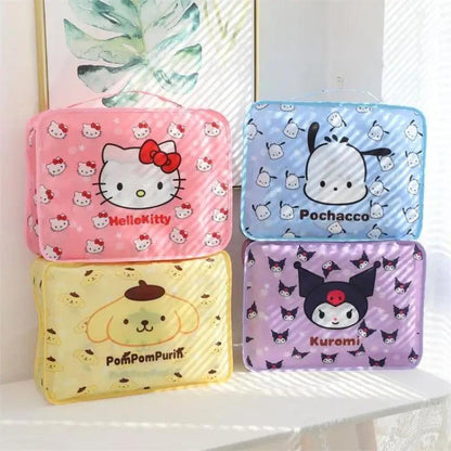 Kawaii Sanrio Hello Kitty Kuromi Portable Luggage Storage Bag Sorting Clothes Travel Bag 6 Pcs Set Combination Miscellaneous Bag - petguardiansupplies