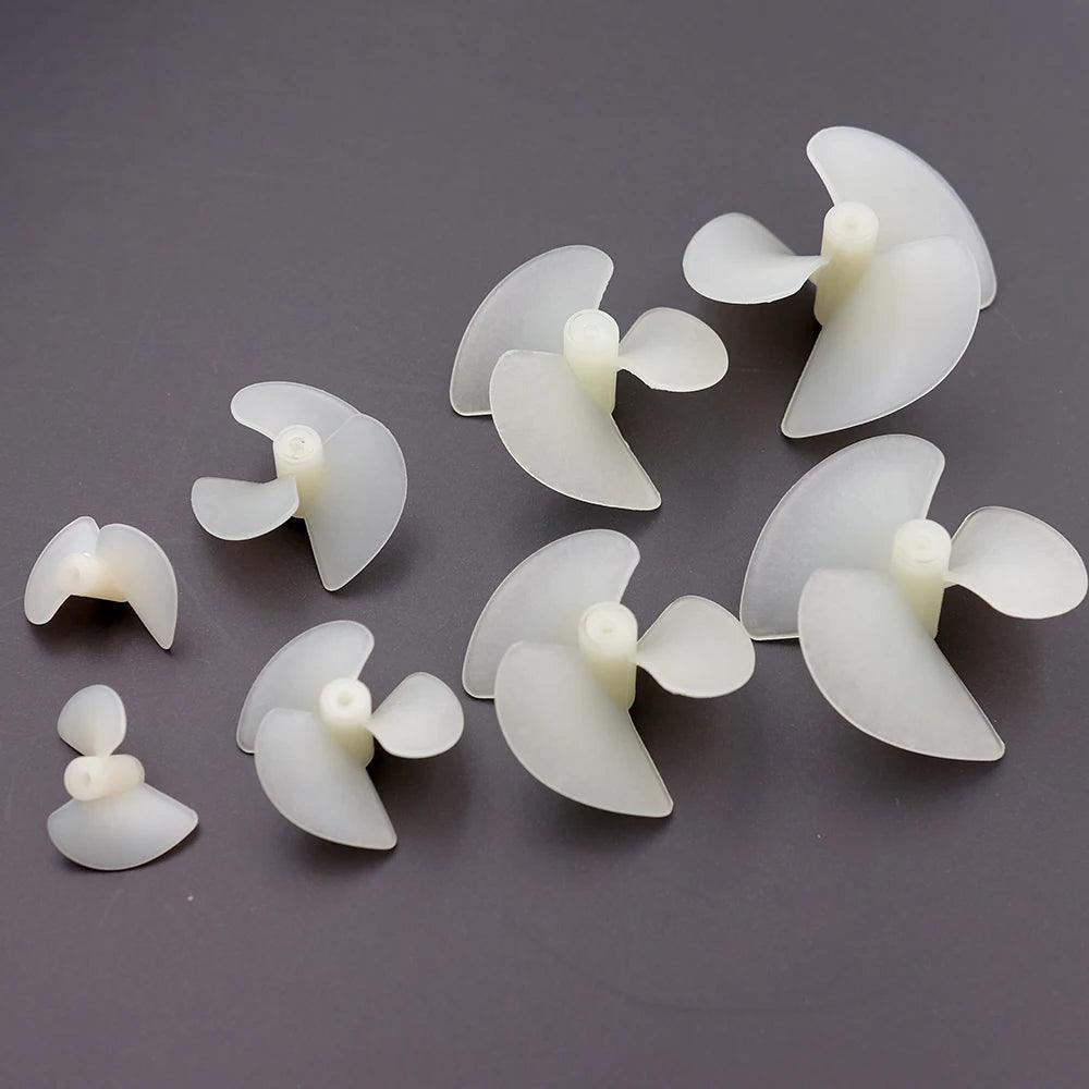 2 Pairs Rc Boat DIY 2mm Propellers D22mm/D26mm/28mm/36mm/42mm CW/CCW Electric Nylon Prop / Screw For Rc Boats Models 2mm Shaft - petguardiansupplies